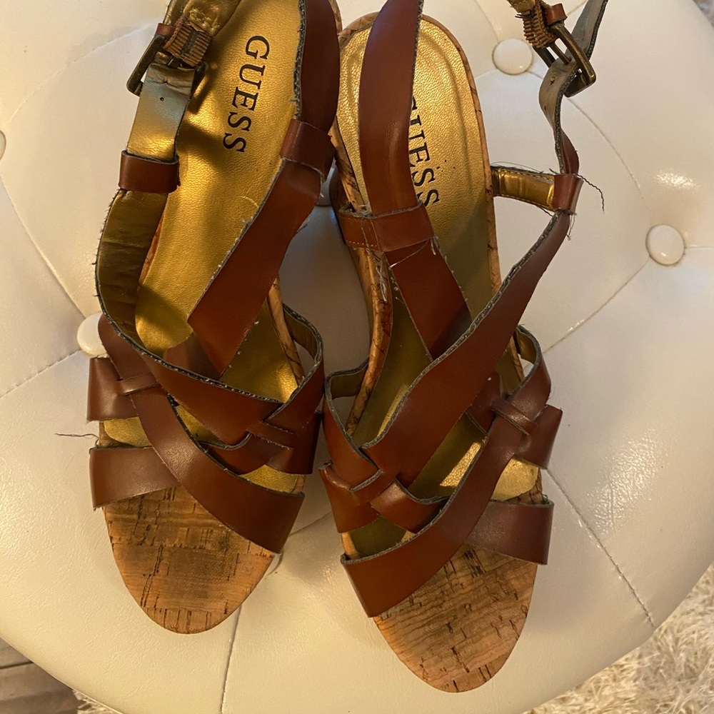 Guess strappy wedge Sandals